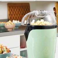 Elektrische giles & posner Popcornmaschine mit 3-Minuten-Schnellpoppung im Retro-Design Popcorn-Maker 1200W EK0493GSGRVDE Grün