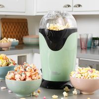 Elektrische giles & posner Popcornmaschine mit 3-Minuten-Schnellpoppung im Retro-Design Popcorn-Maker 1200W EK0493GSGRVDE Grün