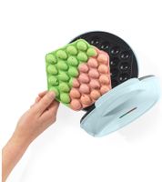 giles & posner Bubble-Waffeleisen mit PFAS-freie Antihaftbeschichtung Bubble-Waffelautomat 750W EK6663GSBLVDE Blau