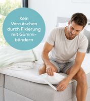 sanitas SWB 26 Wärmeunterbett aus weichem Vlies mit praktischen Fixierungsbändern 3 beleuchtete Temperaturstufen 150 x 80 cm Weiß