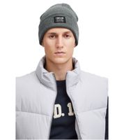 Gorro clásico SOLID SDIrwin para hombre con parche del logo, de punto (modelo 21301127-ME) en negro o gris