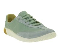 Baskets légères en cuir pour femme KEEN KNX T-Toe – Chaussures décontractées/sport avec laçage élastique (1031233 Ice Green/Birch)