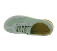 Baskets légères en cuir pour femme KEEN KNX T-Toe – Chaussures décontractées/sport avec laçage élastique (1031233 Ice Green/Birch)