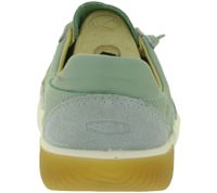 Baskets légères en cuir pour femme KEEN KNX T-Toe – Chaussures décontractées/sport avec laçage élastique (1031233 Ice Green/Birch)