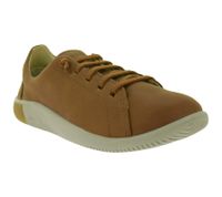Baskets élégantes en cuir pour femme KEEN KNX Lace – Chaussures décontractées à lacets inspirées de la marche pieds nus (1029025 Plaza/Taupe)