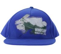 Casquette unisexe Green SYLT (modèles « Green Island SYLT » ou « Windsurf World Cup SYLT ») à visière plate et réglable – Bleu