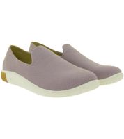 Bequeme KEEN KNX Knit Slip-On Damen Barfußschuhe Atmungsaktive Freizeitschuhe mit Strick-Obermaterial 1030086 Rosa/Altrosa