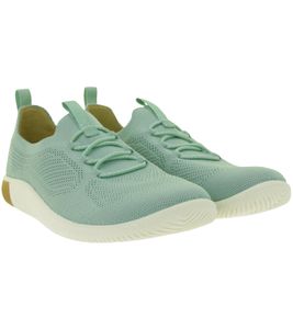 Chaussures « barefoot » confortables pour femmes KEEN KNX Knit Lace – Chaussures décontractées respirantes avec tige en maille (Vert, 1030077)