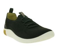 Bequeme KEEN KNX Knit Lace Damen Barfußschuhe Atmungsaktive Freizeitschuhe mit Strick-Obermaterial 1030078 Schwarz