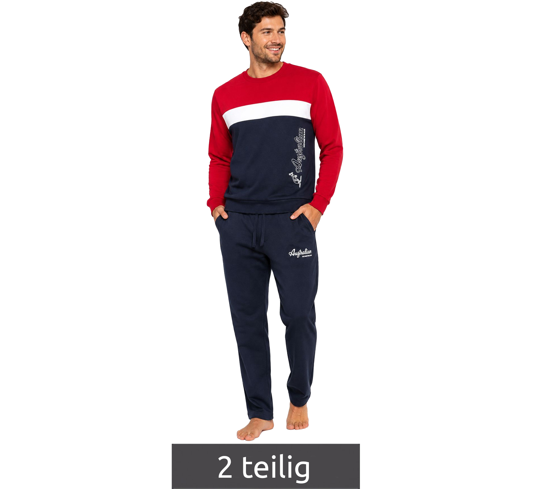 Australian Herren Lounge-Wear-Set 2-teilig Baumwolle