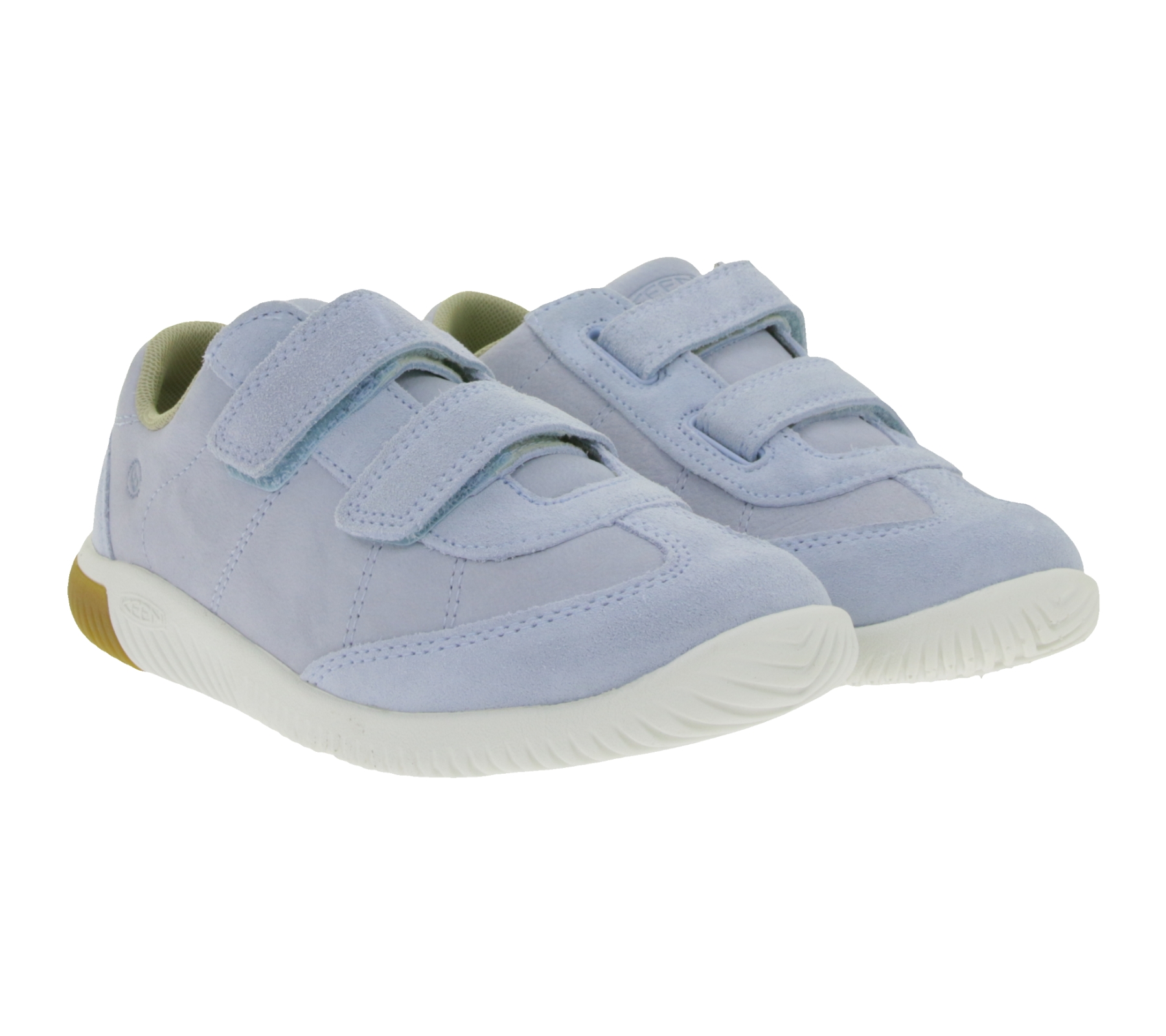Bequeme KEEN Knx T-Toe DS Kinder og Damen Barfußschuhe mit Eco Anti-Odor-Technologie Echtleder-Schuhe Freizeit-Schuhe 1030823 Hell-Blau