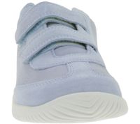 Bequeme KEEN Knx T-Toe DS Kinder & Damen Barfußschuhe mit Eco Anti-Odor-Technologie Echtleder-Schuhe Freizeit-Schuhe 1030823 Hell-Blau