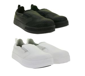 GARSPORT Auguste Low 2 S2 Herren & Damen Küchen-Sicherheits-Schuhe mit SSR-Gummieinsatz-Technologie Arbeits-Schuhe Koch-Schuhe GDS1500011 in Weiß oder Schwarz