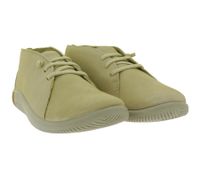Bequeme KEEN KNX Chukka Damen Barfußschuhe aus Leder Leichte Freizeit- & Alltagsschuhe mit Schnürung 1030231 Beige