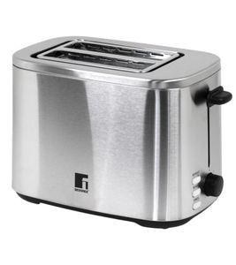 Tostapane a doppia fessura BERGNER in acciaio inox, 800W, per la colazione, con 7 livelli di doratura, un valido aiuto in cucina, prodotto di seconda scelta, BG-51238-MM, argento