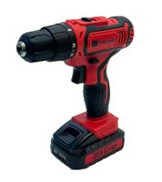 Kabelloser PUREWORK Akku-Bohrschrauber mit 2000mAh Kapazität für ausdauernde Anwendungen 20V Lithium-Ionen Akku **B-Ware – geprüft & funktionell einwandfrei** 9089086 Rot/Schwarz