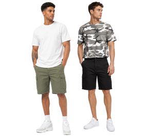 Brandit Men's Summer Cargo Shorts (Model BD2019) in Khaki or Black