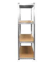 PUREWORK Schwerlastregal mit 5 Regalböden bis zu 100 kg pro Regalboden Metall-Regal 148x70x30cm **B-Ware – geprüft & funktionell einwandfrei** Silber