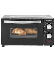 bestron Mini-Backofen mit Ober-/Unterhitze Grill-Backofen 9 Liter 800 Watt 37,5x29x22cm **B-Ware – geprüft & funktionell einwandfrei** Schwarz/Silber