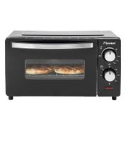 bestron Mini-Backofen mit Ober-/Unterhitze Grill-Backofen 9 Liter 800 Watt 37,5x29x22cm **B-Ware – geprüft & funktionell einwandfrei** Schwarz/Silber