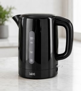 SEG Wasserkocher 1,7 Liter mit automatischer Abschaltfunktion Küchen-Kleingerät herausnehmbarer Wasserfilter 1850-2200W **B-Ware – geprüft & funktionell einwandfrei** Schwarz