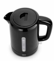 SEG Wasserkocher 1,7 Liter mit automatischer Abschaltfunktion Küchen-Kleingerät herausnehmbarer Wasserfilter 1850-2200W **B-Ware – geprüft & funktionell einwandfrei** Schwarz