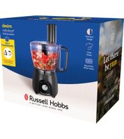 Russell Hobbs 2 in 1 Küchenmaschine & Standmixer mit 2 Geschwindigkeitsstufen 2,3 L und 1,5 L Mixbehälter 900W **B-Ware – geprüft & funktionell einwandfrei** 27111-56 Schwarz