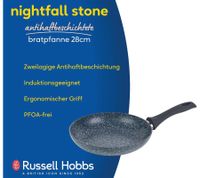 Russell Hobbs Nightfall Bratpfanne 28 cm Antihaftbeschichtung für alle Herdarten **B-Ware – geprüft & funktionell einwandfrei** Schwarz/Blau