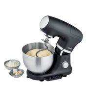 SEVERIN Küchenmaschine mit 8 Leistungsstufen und Pulsfunktion Edelstahlschüssel 5,3 L  1.200W **B-Ware – geprüft & funktionell einwandfrei** KM 003899 Schwarz
