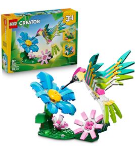 Set LEGO Creator 3 in 1 con un coloratissimo colibrì, una farfalla o un pesce tropicale, tutti realizzati con gli stessi mattoncini LEGO. Giocattolo **B-Stock – Testato e perfettamente funzionante** 6585558 Multicolore