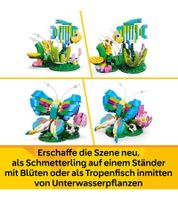 Ensemble LEGO Creator 3-en-1 avec un colibri, un papillon ou un poisson tropical colorés, fabriqués à partir des mêmes briques LEGO. Jouet **Reconditionné – Testé et entièrement fonctionnel** 6585558 Multicolore
