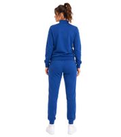 Australian Women's 2-Piece Cotton Loungewear Set (Sweat Jacket & Joggers) with AF 40 Logo – Bluette Blue/Pink