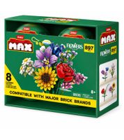 Set di costruzioni ZURU MAX con 897 pezzi - Bouquet di fiori realizzati con mattoncini - Decorazione per la casa **Articolo di seconda scelta - Testato e perfettamente funzionante** 83219 Multicolore