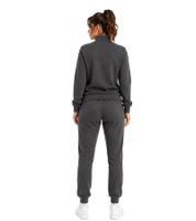 Completo da casa da donna Australian, 2 pezzi: felpa e pantaloni in cotone con logo, AF 40, antracite grigio/rosa
