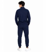 Completo da casa da uomo Australian Homewear: felpa con mezza zip in cotone e pantaloni da jogging con logo AF71 blu