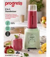 Progress 2-in-1 Blender & BPA-Free Sports Bottle Smoothie Maker – 1000W, 600ml – **B-Stock – Tested & Fully Functional** – EK6790PMIXPM Green