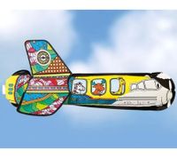 Aereo gonfiabile Günther Magic Jet da colorare, 44 cm, aereo 3D **B-Stock – Testato e perfettamente funzionante** Giocattolo per bambini dai 3 anni in su