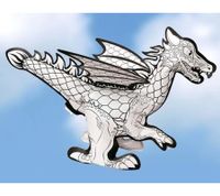 Günther Magic Dragon Inflatable Dragon for Coloring – 40 cm 3D Figure **B-Grade – inspected & fully functional** – Children's toy for ages 3+