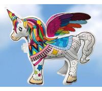 Günther Magic Unicorn Inflatable Color-Your-Own 3D Figure (44 cm) **B-Grade – inspected & fully functional** – Children's toy for ages 3+