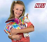 Günther Magic Unicorn Inflatable Color-Your-Own 3D Figure (44 cm) **B-Grade – inspected & fully functional** – Children's toy for ages 3+