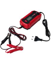 Einhell Batterie-Ladegerät mit Mikroprozessorsteuerung geeignet für alle gängigen 12V-Fahrzeugbatterien 240V **B-Ware – geprüft & funktionell einwandfrei** CE-BC 4 M Rot