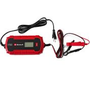 Einhell Batterie-Ladegerät mit Mikroprozessorsteuerung geeignet für alle gängigen 12V-Fahrzeugbatterien 240V **B-Ware – geprüft & funktionell einwandfrei** CE-BC 4 M Rot