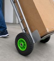Puncture-proof WAGNER hand truck wheel (size 3.00-4) – replacement wheel **B-stock – inspected & fully functional** Black/Green