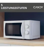 Four à micro-ondes CANDY avec 5 niveaux de puissance et programme décongélation, 700 W, 20 L **Produit de seconde main – Testé et entièrement fonctionnel** CMW20SMW Blanc