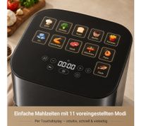 DREAME MOVA AeroChef FD10 Pro Air Fryer (6L, 1800W, LED Touch, 11 Programs, Viewing Window & Interior Light) *B-Stock – Tested & Fully Functional* – Black