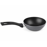 Kit de Cocina Mini Accademia Mugnano con 4 Utensilios – Sartén, Wok, Cacerola y Parrilla. Fabricado en Italia