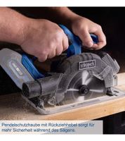 Scheppach Cordless Circular Saw with 165mm blade; max. cutting depth 53mm (45°) **B-Stock – tested & fully functional** C-HCS165-X Black/Blue