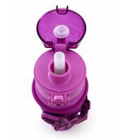 Gourde HEDURA Motivation 1 L avec housse en néoprène, sans BPA, avec indicateur de temps et paille **Produit de seconde main – Testé et entièrement fonctionnel** 202026 Violet