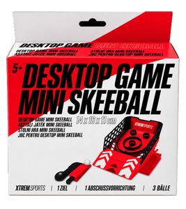 Mini jeu de Skeeball compact XTREMSPORTS rouge **Reproduit d'occasion – Testé et entièrement fonctionnel**