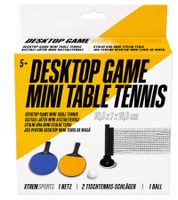 Kompaktes XTREMSPORTS Mini-Tischtennis-Spiel mit Saugnapf-Halterungen Tischtennis-Set ca. 91 x 7 x 16,5 cm **B-Ware – geprüft & funktionell einwandfrei** Tisch Spiel in Gelb/Blau